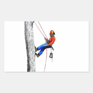 Sticker Rectangulaire Tree Surgeon Arborist