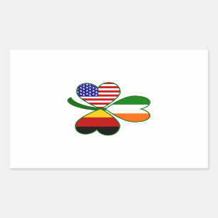 Sticker Rectangulaire Trèfle allemand