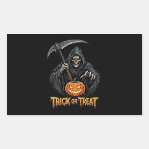 Sticker Rectangulaire Trick or Treat Halloween