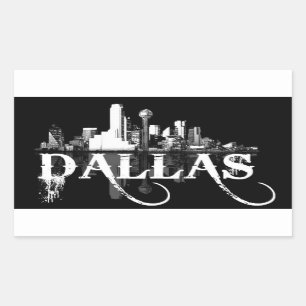 Sticker Rectangulaire Triple D (Dallas, Texas)