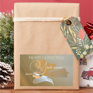 Sticker Rectangulaire Trompettes anges