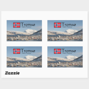 Sticker Rectangulaire Tromso Norvège