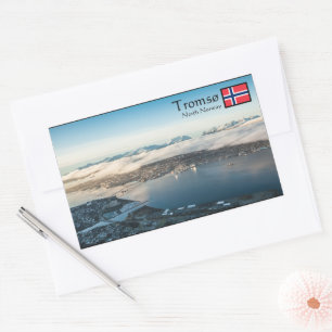 Sticker Rectangulaire Tromso Norvège Souvenir