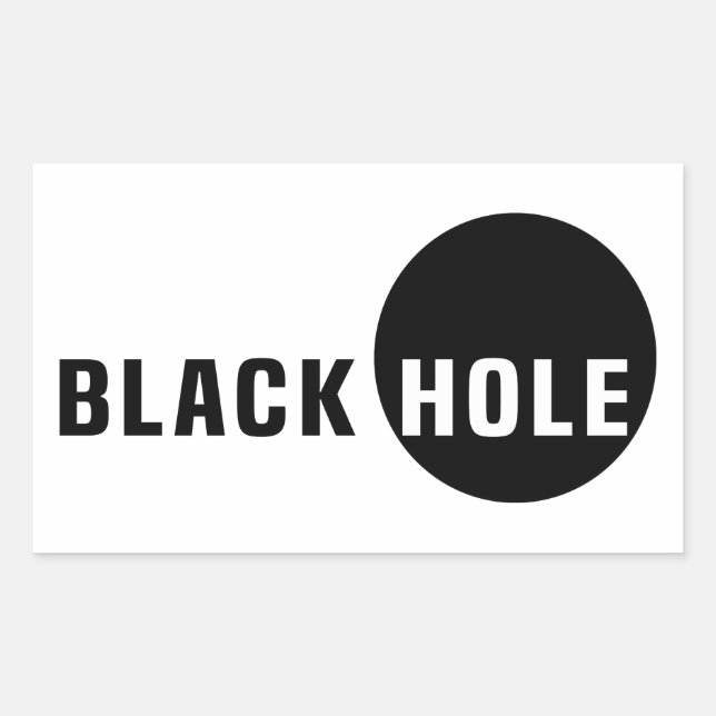 Sticker Rectangulaire Trou noir (Devant)