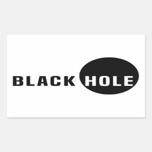 Sticker Rectangulaire Trou noir