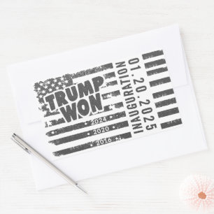 Sticker Rectangulaire Trump a gagné 2024