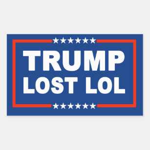 Sticker Rectangulaire Trump a perdu Lol