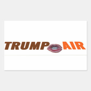 Sticker Rectangulaire Trump Air Au Naturel Clair