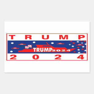 STICKER RECTANGULAIRE TRUMP BOATERS 2024
