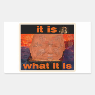 Sticker Rectangulaire Trump C'Est Ce Qu'Il Est