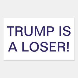 Sticker Rectangulaire TRUMP EST UN PERDANT Dumb Drump Hankamer Artjunkha
