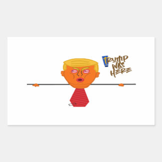 Sticker Rectangulaire Trump Kilroy Dark
