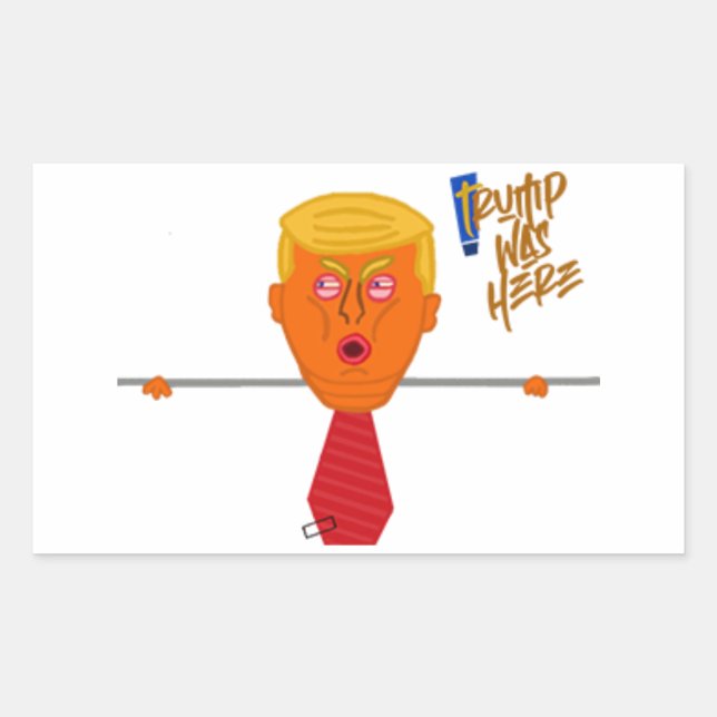Sticker Rectangulaire Trump Kilroy Light (Devant)