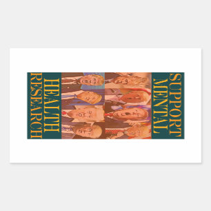 Sticker Rectangulaire Trump - Soutenir la santé mentale