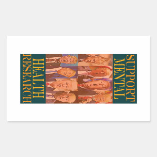 Sticker Rectangulaire Trump — Soutenir la santé mentale