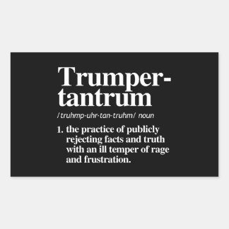 Sticker Rectangulaire Trumper Tantrum Définition