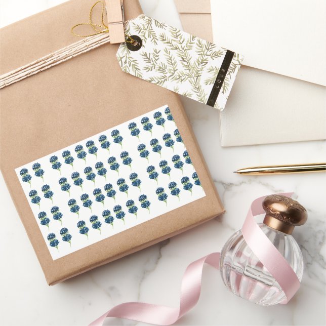 Sticker Rectangulaire Tshirt Fleurs Pressées, Fleurs sauvages Boho (Cadeaux)