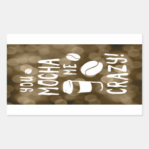 Sticker Rectangulaire tu me moques fou bokeh