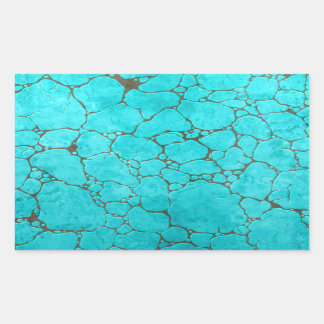 Sticker Rectangulaire turquoise