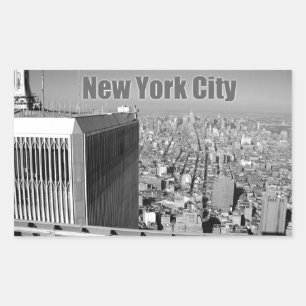 Sticker Rectangulaire Twin tours World Trade Center NYC