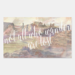 Sticker Rectangulaire Typographie d'aventure IV