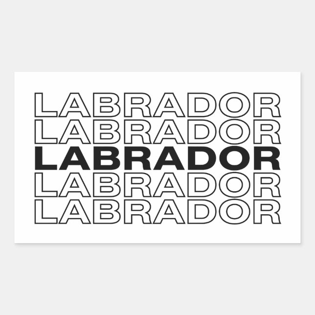 Sticker Rectangulaire Typographie graphique moderne et audacieuse du Lab (Devant)