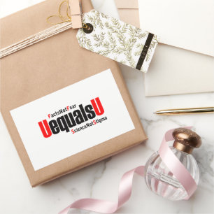 Sticker Rectangulaire U = U - VIH indétectable - Science pas Stigmatisme