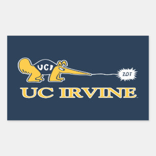 Sticker Rectangulaire UC Irvine   UCI Anteaters Zot!