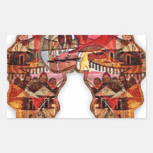 Sticker Rectangulaire Un continent connecté : la dualité de l'Afrique