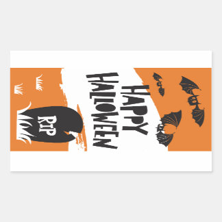 Sticker Rectangulaire Un Halloween sympa et amusant