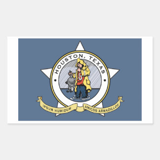 Sticker Rectangulaire Un nouveau drapeau pour l'autocollant Houston