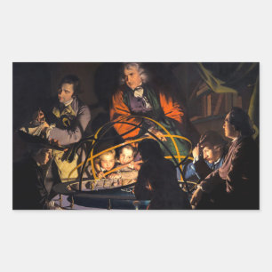 Sticker Rectangulaire Une conférence de philosophe sur le système solair