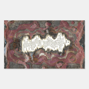 Sticker Rectangulaire Une larme