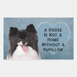 Sticker Rectangulaire Une Maison N'Est Pas Une Maison Sans Papillon