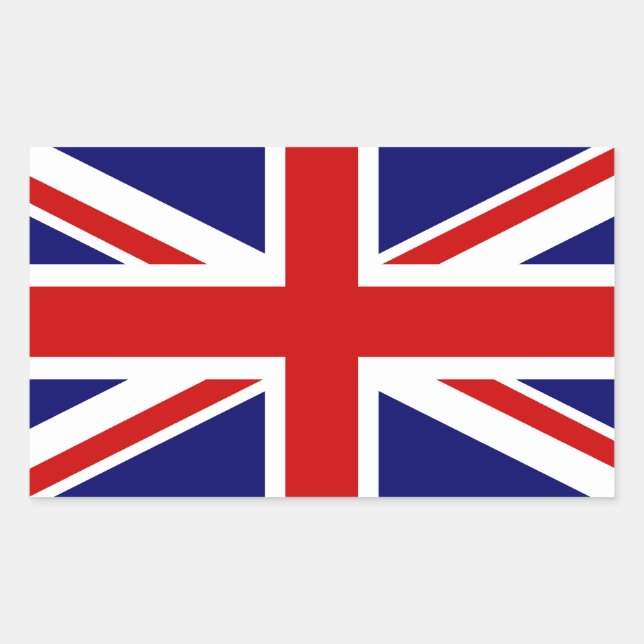 Sticker Rectangulaire Union Jack (Devant)