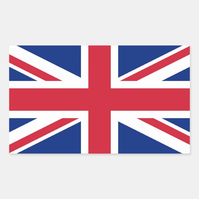 Sticker Rectangulaire Union Jack : drapeau du Royaume-Uni (Devant)