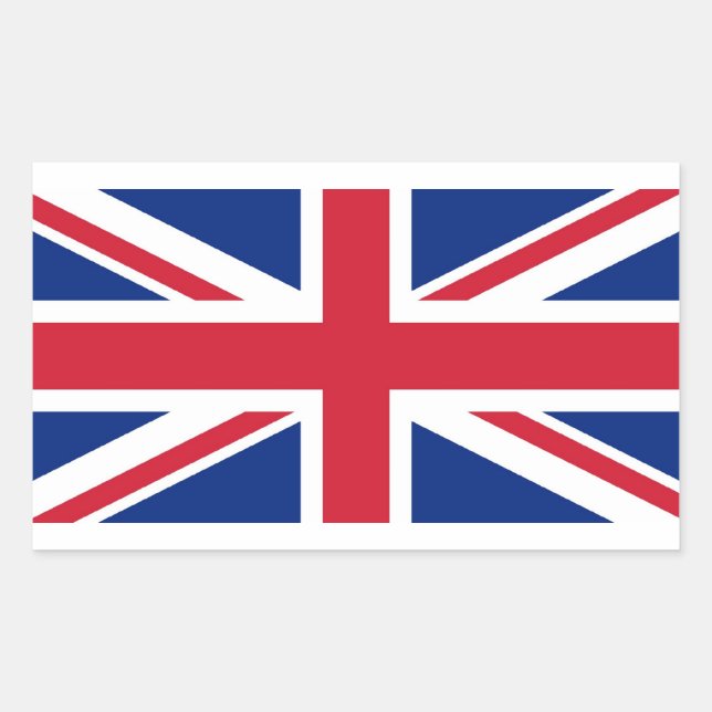 Sticker Rectangulaire Union Jack : drapeau du Royaume-Uni (Devant)