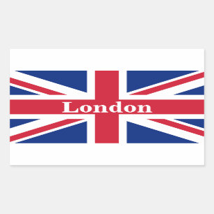 Sticker Rectangulaire Union Jack London ~ Drapeau britannique