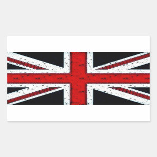 Sticker Rectangulaire Union Jack robuste