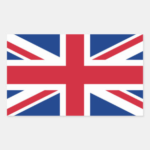Sticker Rectangulaire Union Jack Royaume-Uni
