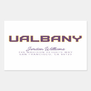 Sticker Rectangulaire Université de Albany Wordmark