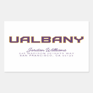 Sticker Rectangulaire Université de Albany Wordmark