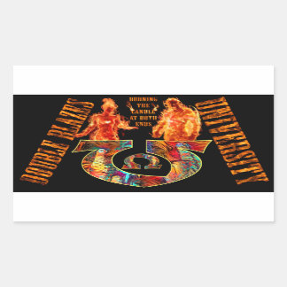 Sticker Rectangulaire Université Double Blazes