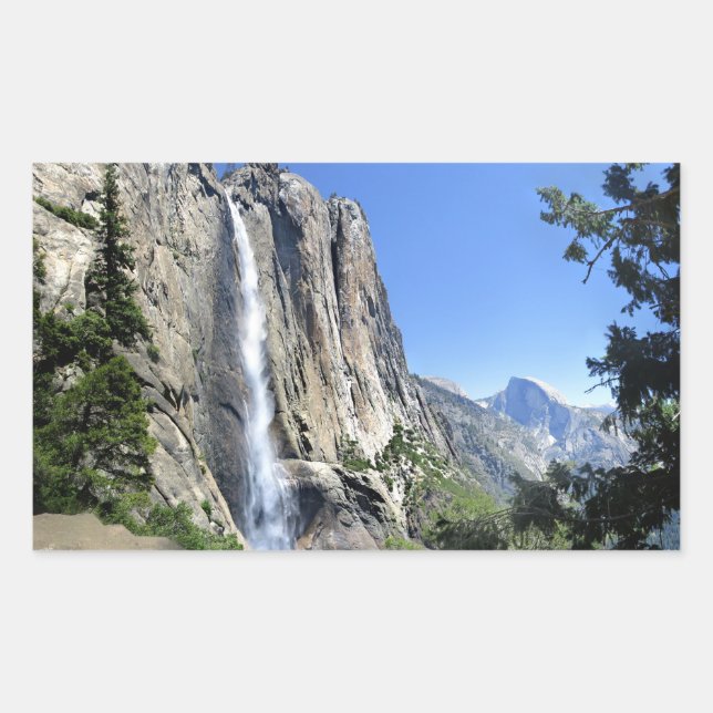 Sticker Rectangulaire Upper Yosemite Falls - Yosemite (Devant)