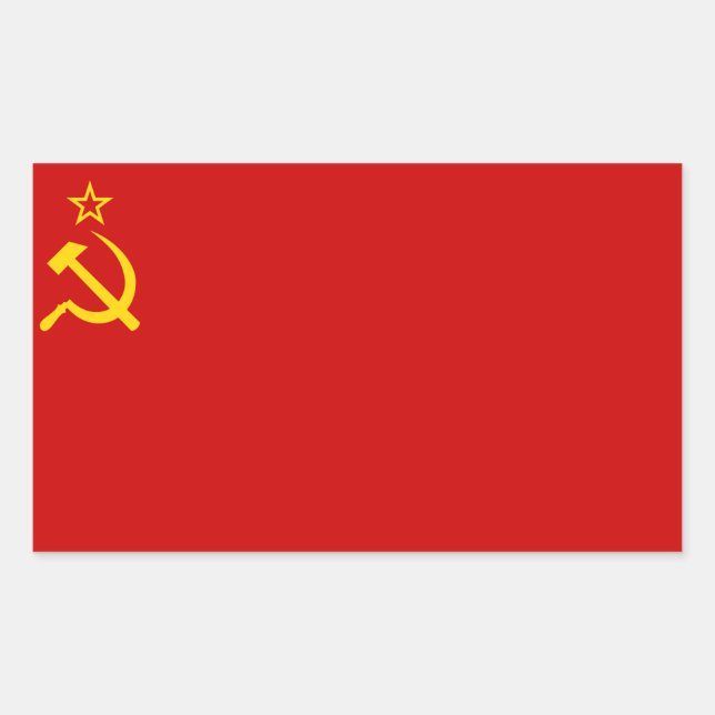 STICKER RECTANGULAIRE URSS (Devant)