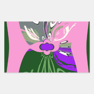 Sticker Rectangulaire USA Change Art Print