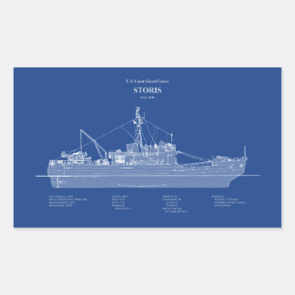 Sticker Rectangulaire USCG Cutter Storis wmec-38 - ABD
