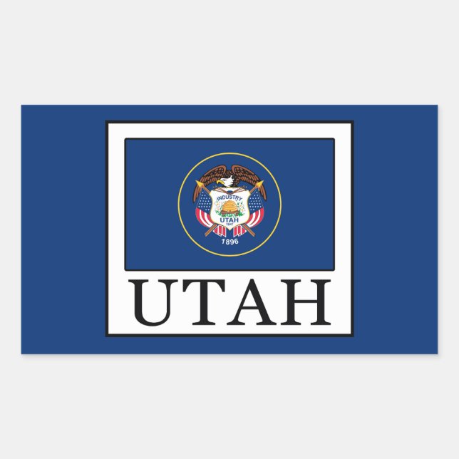 Sticker Rectangulaire Utah (Devant)