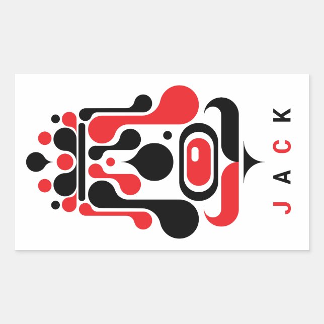 STICKER RECTANGULAIRE VALET (Devant)