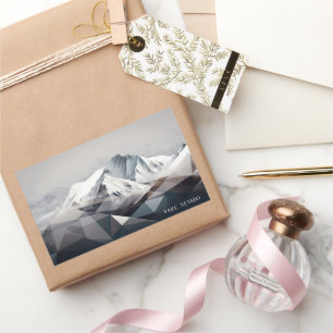 Sticker Rectangulaire Valle Nevado hiver